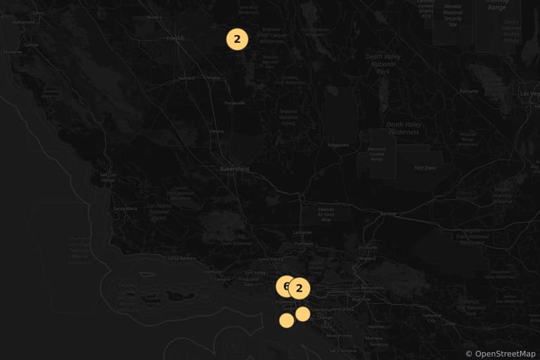 Mappa dei luoghi delle riprese di La famiglia Addams 2 (1993)