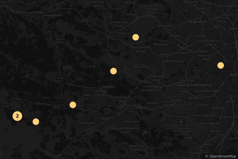 Map of the filming locations of Albert est méchant (2004)