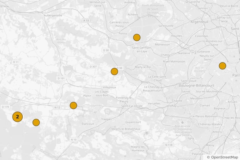 Map of the filming locations of Albert est méchant (2004)