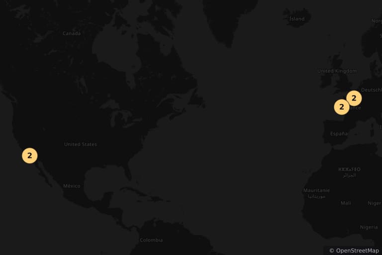 Carte des lieux de tournage de Americano (2011)