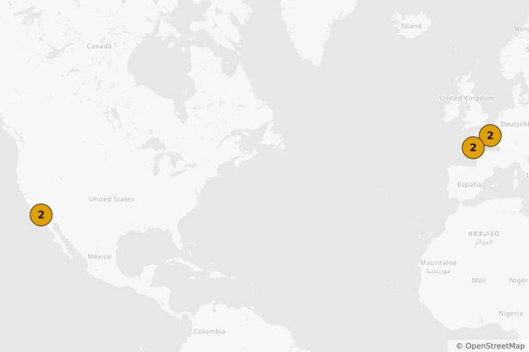 Carte des lieux de tournage de Americano (2011)