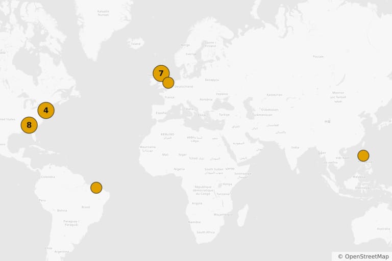 Mappa dei luoghi delle riprese di Avengers: Infinity War (2018)