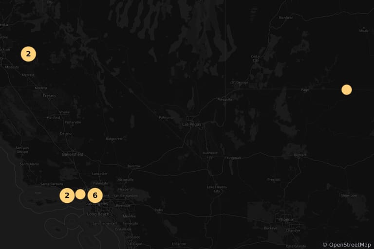 Mappa dei luoghi delle riprese di Ritorno al futuro - Parte III (1990)
