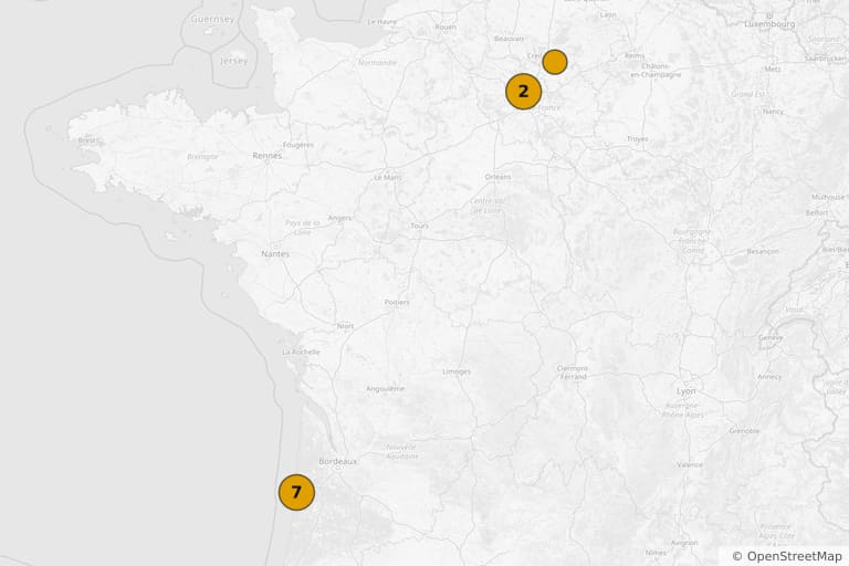 Mappa dei luoghi delle riprese di Camping (2006)