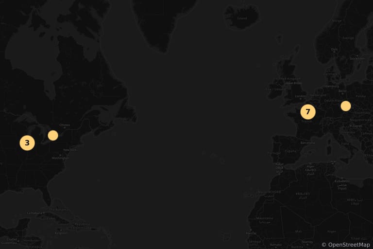 Mapa miejsc kręcenia filmu Skok życia (2003)