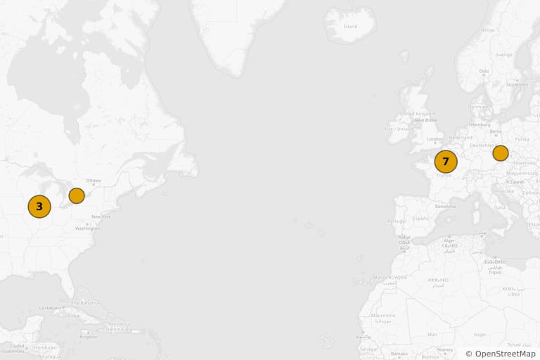 Mapa miejsc kręcenia filmu Skok życia (2003)