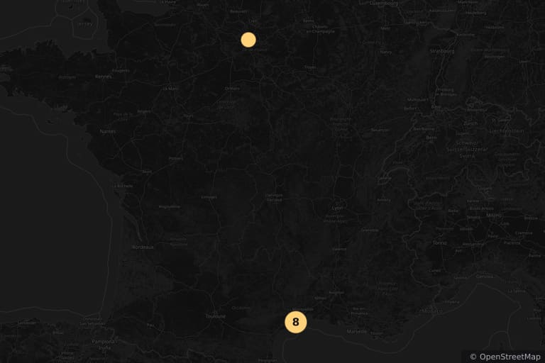 Map of the filming locations of Beautiful Lies (2010)