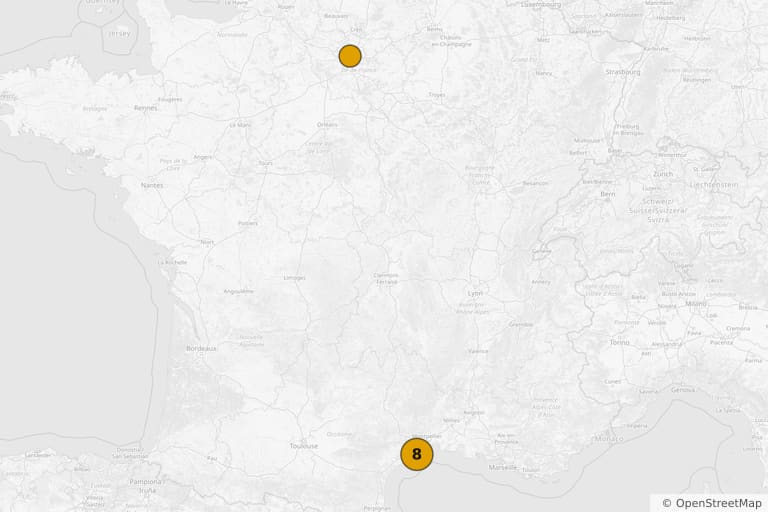 Map of the filming locations of Beautiful Lies (2010)