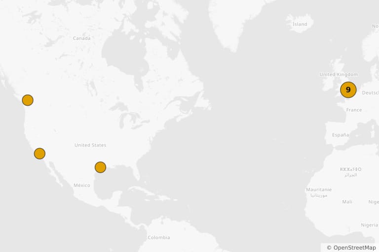 Carte des lieux de tournage de Deadpool & Wolverine (2024)