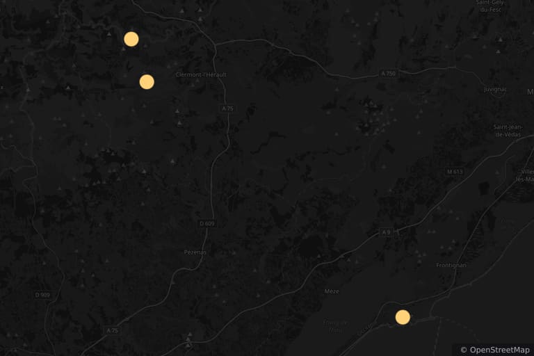 Map of the filming locations of Demain nous appartient - Le Piège (2019)