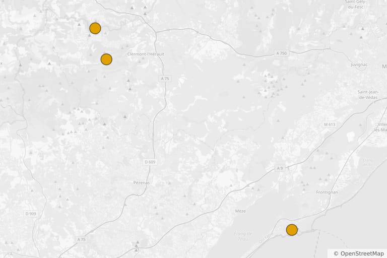 Map of the filming locations of Demain nous appartient - Le Piège (2019)