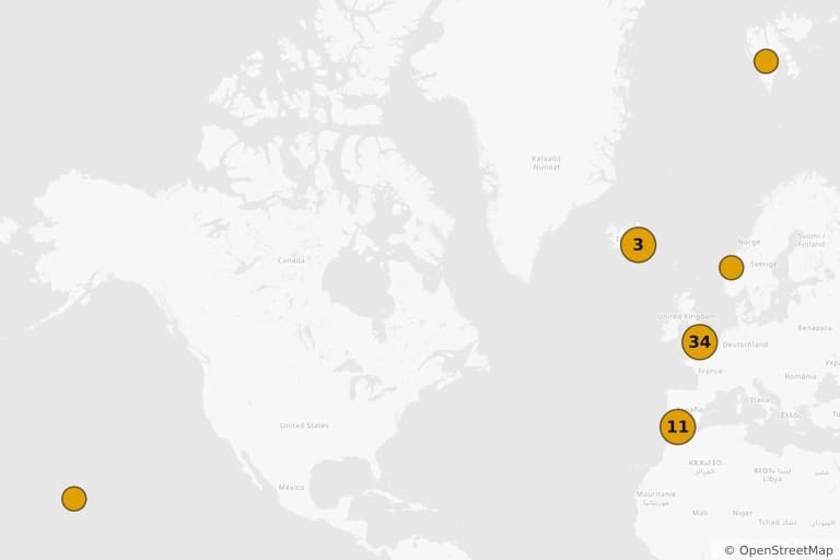 Map of the filming locations of Die Another Day (2002)