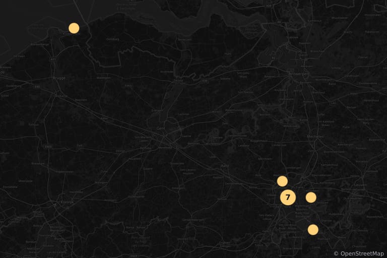 Mapa de los lugares de rodaje de Dikkenek (2006)
