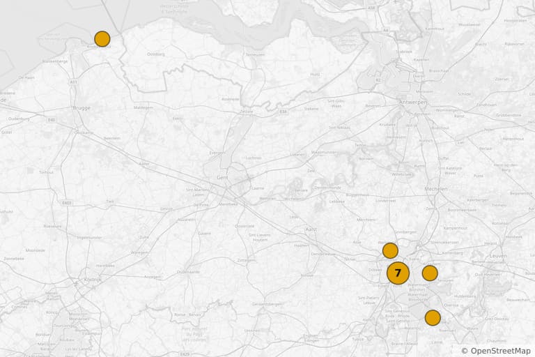 Mapa de los lugares de rodaje de Dikkenek (2006)
