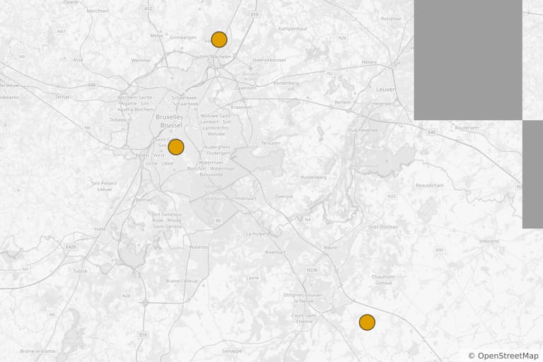Carte des lieux de tournage de Ducobu 3 (2020)