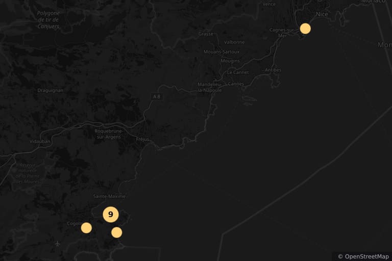 Map of the filming locations of ...And God Created Woman (1956)