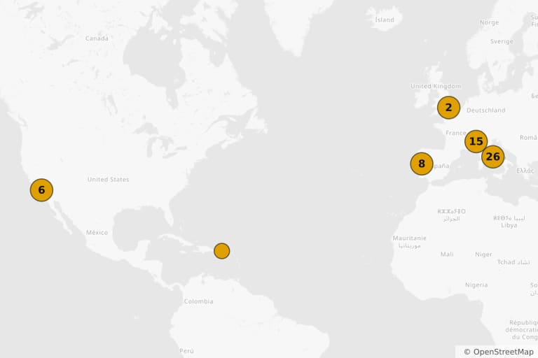 Mapa miejsc kręcenia filmu Szybcy i wściekli 10 (2023)