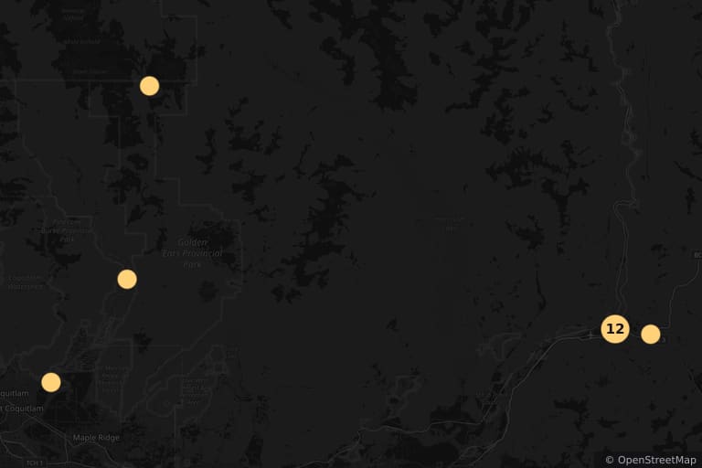Carte des lieux de tournage de Rambo (1982)