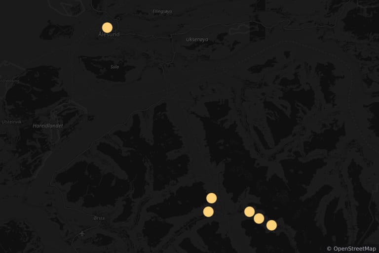 Map of the filming locations of Fjord (2026)