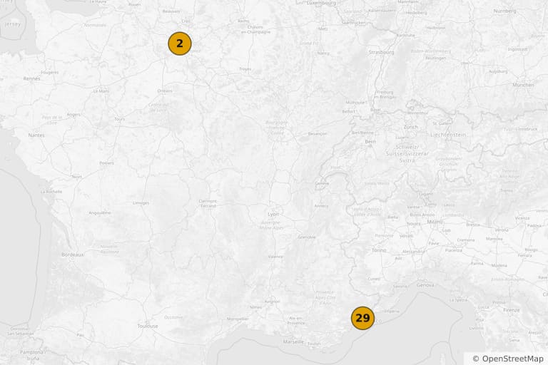 Carte des lieux de tournage de Flic ou Voyou (1979)
