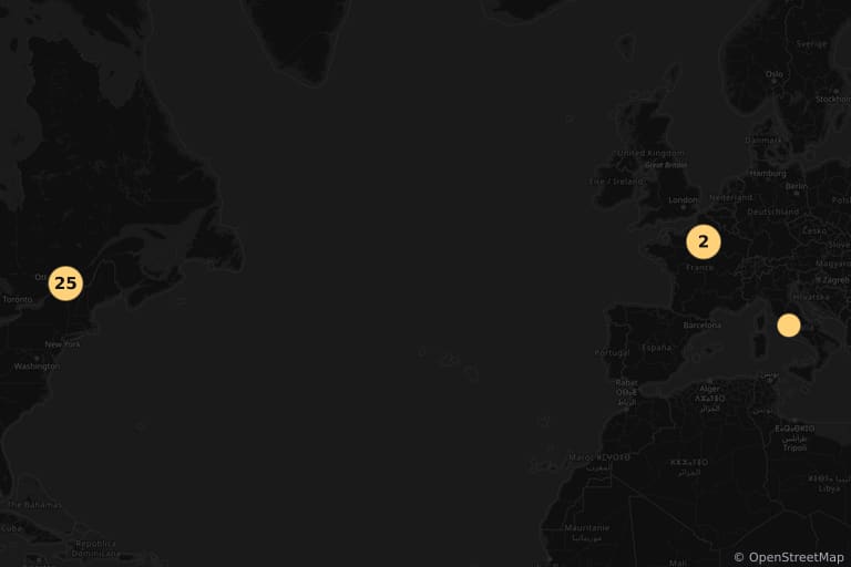 Carte des lieux de tournage de Hold-up (1985)