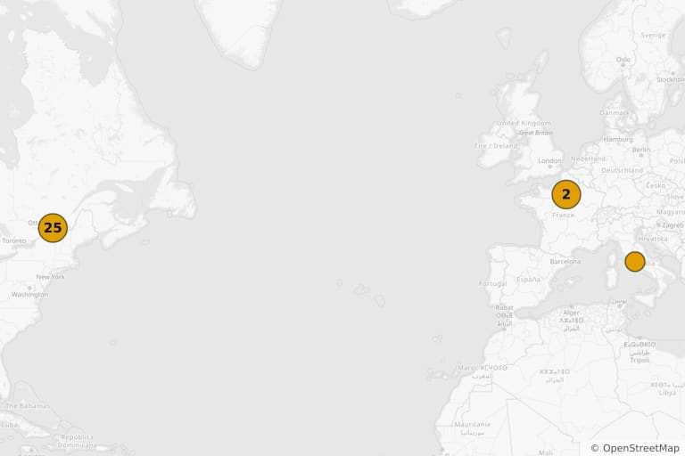 Carte des lieux de tournage de Hold-up (1985)