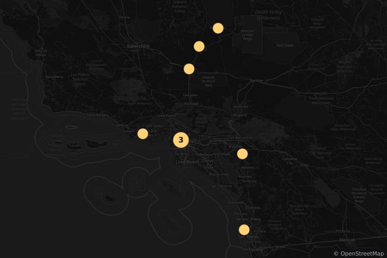 Mappa dei luoghi delle riprese di Hot Shots! (1991)