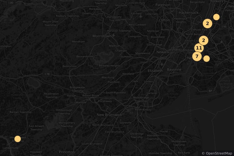 Carte des lieux de tournage de Je suis une légende (2007)
