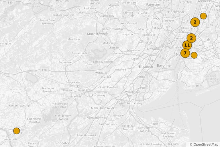 Carte des lieux de tournage de Je suis une légende (2007)