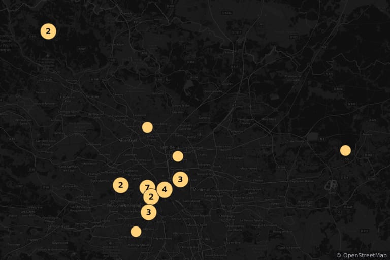 Map of the filming locations of Inspector Blunder (1980)