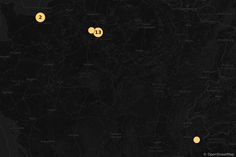 Carte des lieux de tournage de Intouchables (2011)