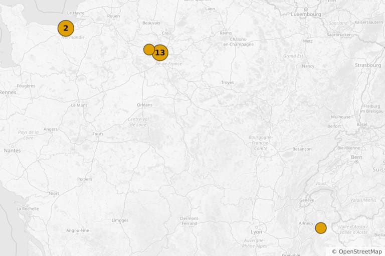 Carte des lieux de tournage de Intouchables (2011)