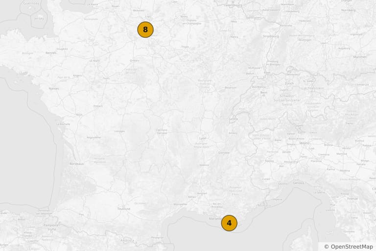 Map of the filming locations of That Tender Age (1964)