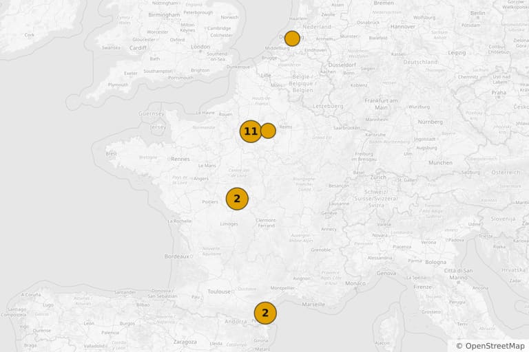 Carte des lieux de tournage de L'Alpagueur (1976)