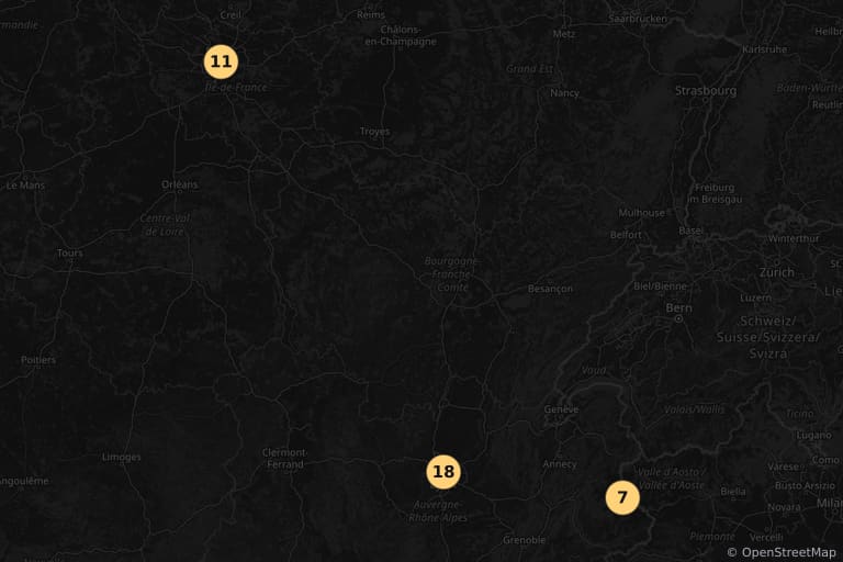 Carte des lieux de tournage de La Belle et la Belle (2018)