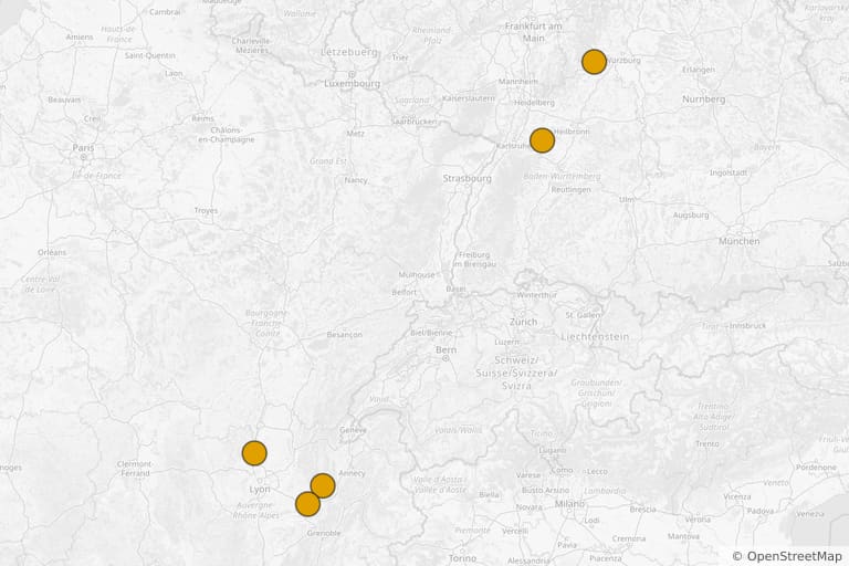 Carte des lieux de tournage de La Religieuse (2013)