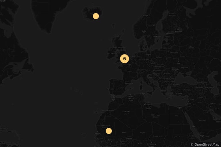 Map of the filming locations of The Fifth Element (1997)