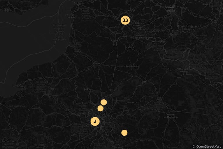 Carte des lieux de tournage de Le Corps de mon ennemi (1976)