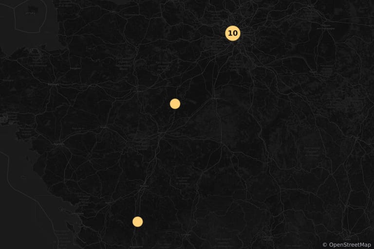 Map of the filming locations of The Dinner Game (1998)