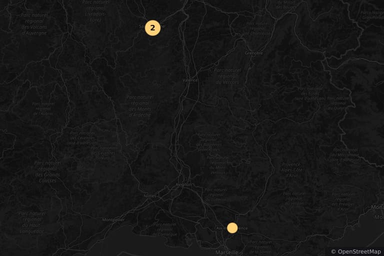 Map of the filming locations of Judge Fayard Called the Sheriff (1977)