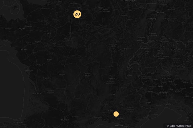 Mappa dei luoghi delle riprese di Cena tra amici (2012)