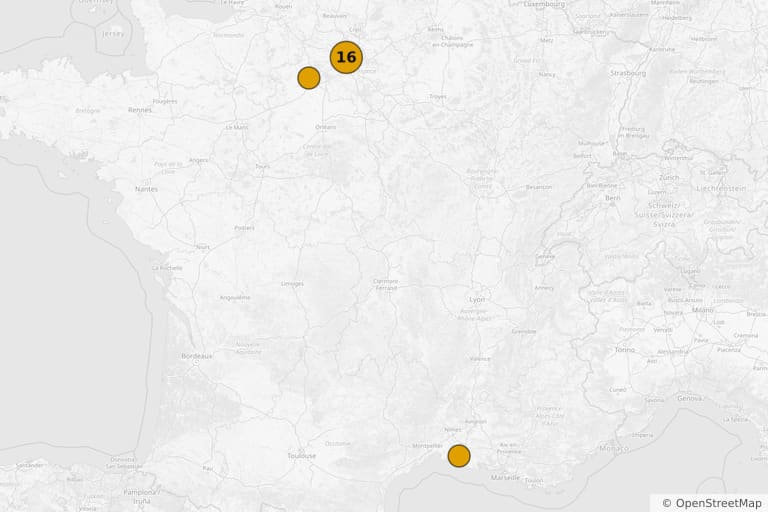 Mappa dei luoghi delle riprese di Joss il professionista (1981)