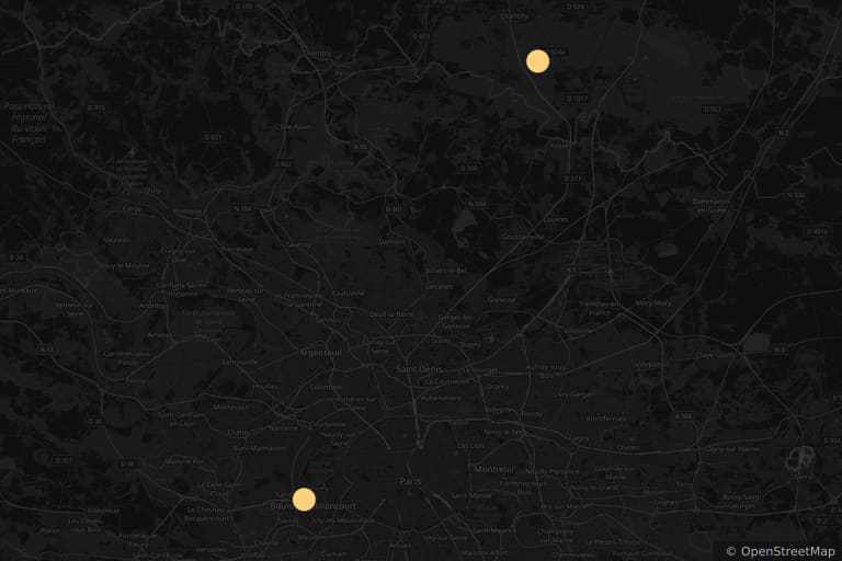 Mapa de los lugares de rodaje de Le Tronc (1993)
