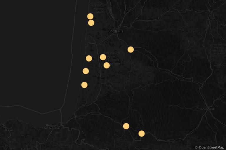 Mapa de los lugares de rodaje de Les Combattants (2014)