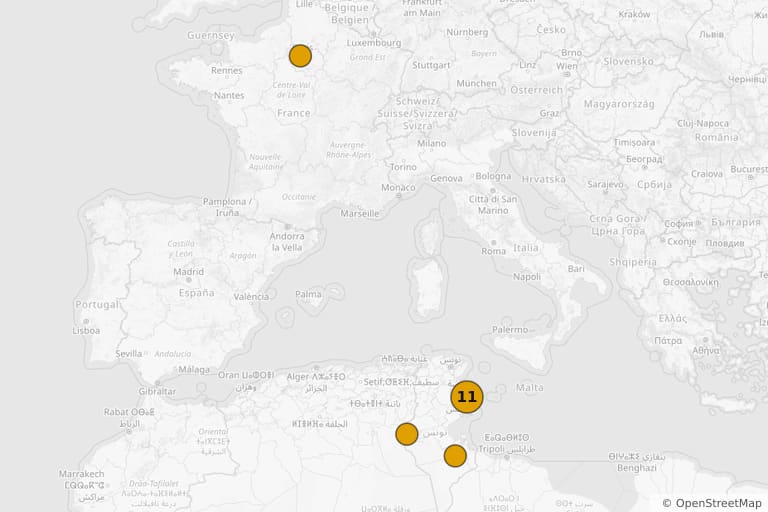 Mappa dei luoghi delle riprese di Les Morfalous (1984)