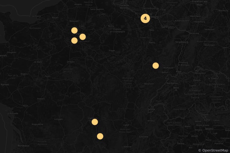 Mapa de los lugares de rodaje de Los ríos de color púrpura 2: Los ángeles del apocalipsis (2004)