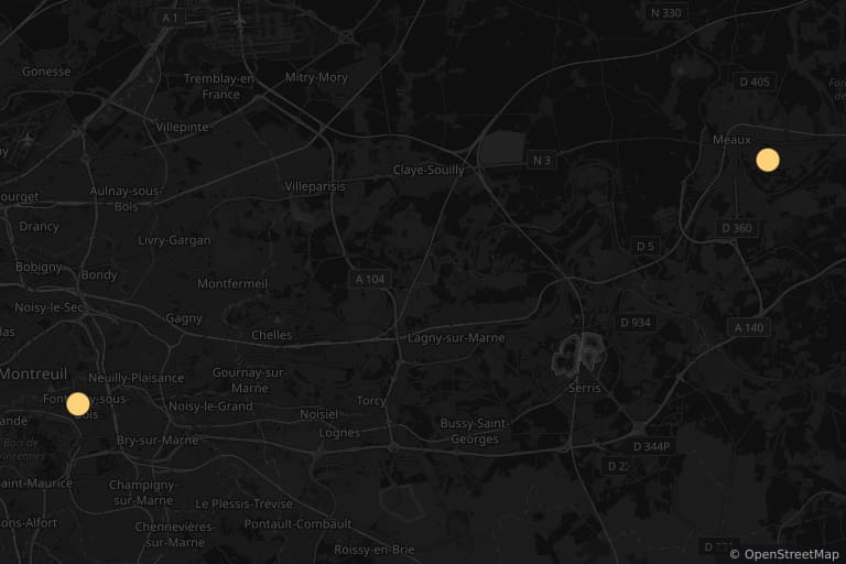 Mapa de los lugares de rodaje de Ma 6-T va crack-er (1997)