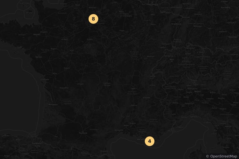 Map of the filming locations of Oldies But Goodies (2023)