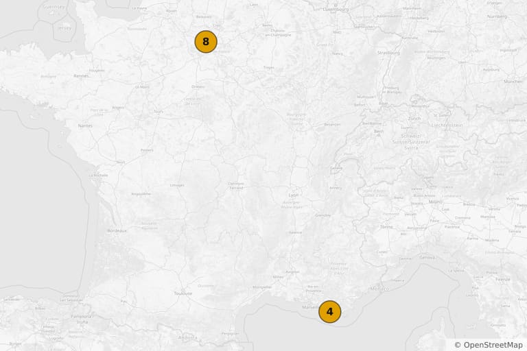 Map of the filming locations of Oldies But Goodies (2023)