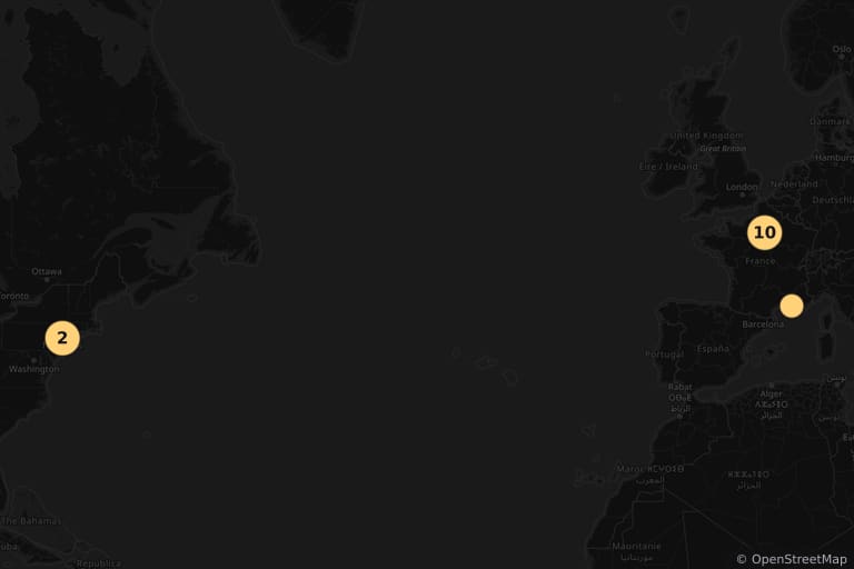 Mapa de los lugares de rodaje de Marche à l'ombre (1984)